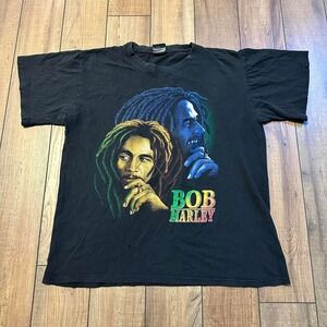 Vintage Bob Marley black tee size medical‎